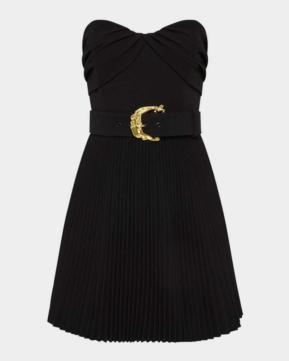 Lucine Strapless Pleated Mini Dress